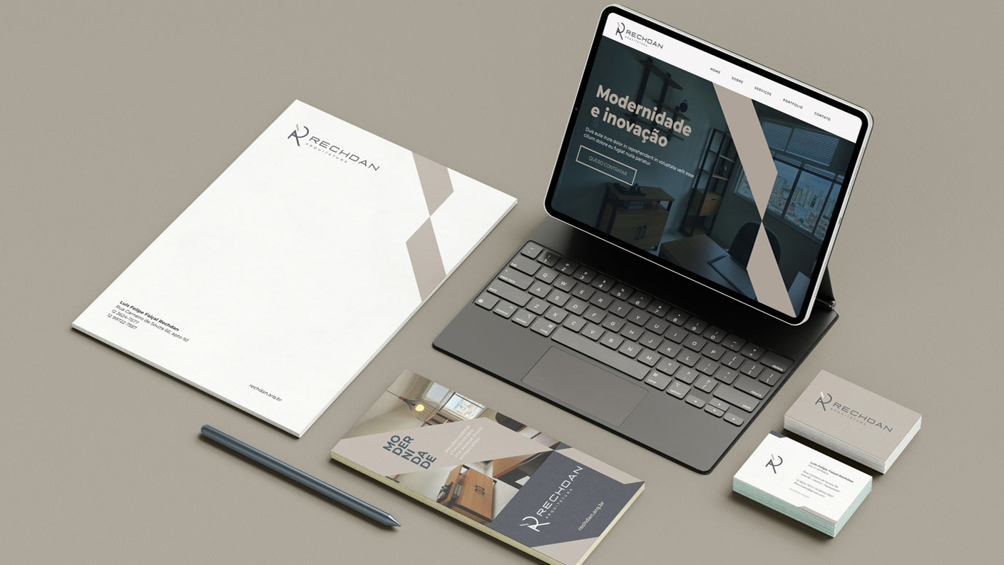 Projeto Rechdan Arquitetura — Identidade visual